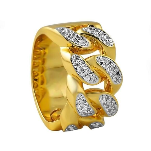Bling Cuban Link Ring  - Picture 3 of 3